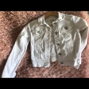 Girls Jean jacket white
